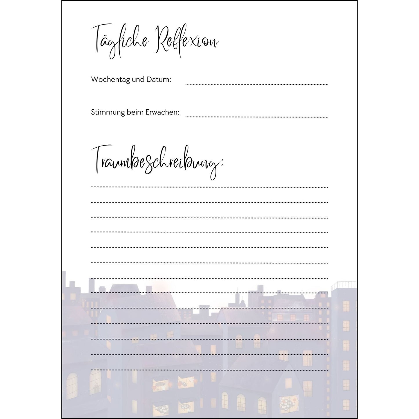 Traum-Journal: Zeichne deine Träume auf (30 Tage). Bonus: Luzide Träume