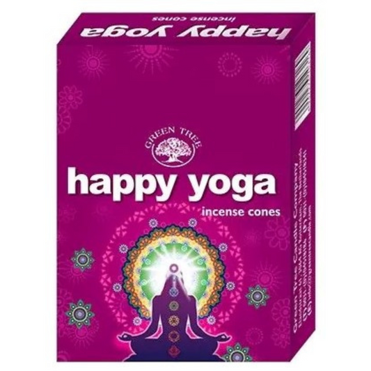 Rückfluss-Räucherkegel „Happy Yoga“